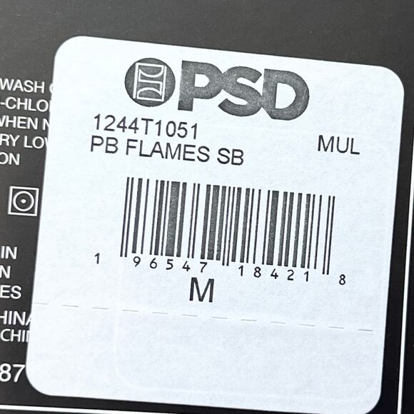 PSD x Playboy Flames Women Sports Bra Medium Black New - Picture 4 of 4